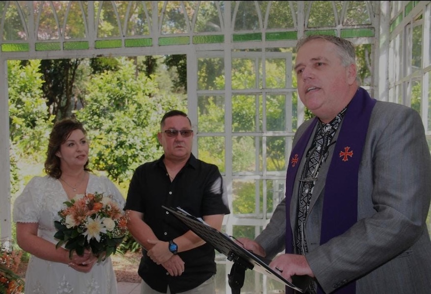 Wedding ceremony by Dr. Gerrit Rademeyer in St Lucia