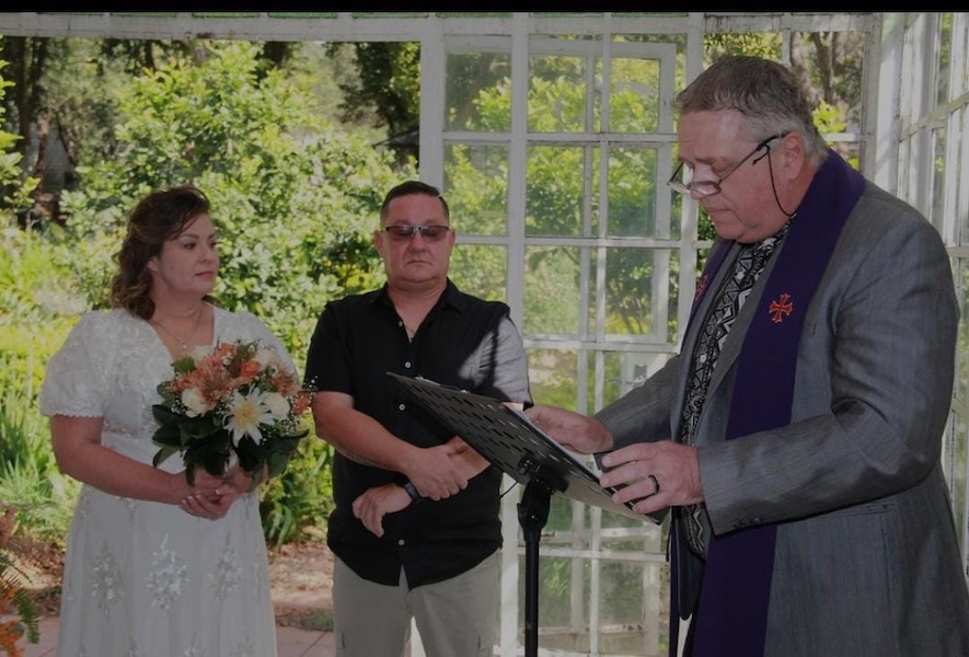 Wedding ceremony by Dr. Gerrit Rademeyer in St Lucia