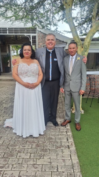 Wedding ceremony by Dr. Gerrit Rademeyer in St Lucia