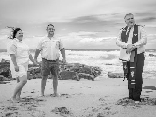Wedding ceremony by Dr. Gerrit Rademeyer in St Lucia