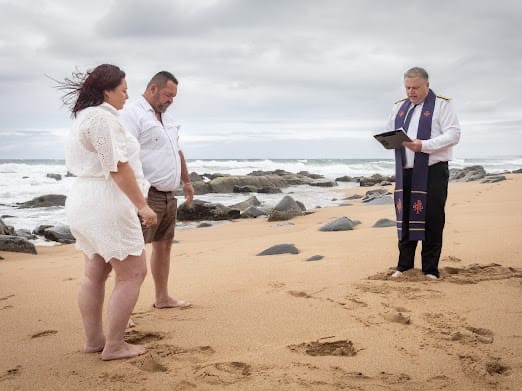 Wedding ceremony by Dr. Gerrit Rademeyer in St Lucia