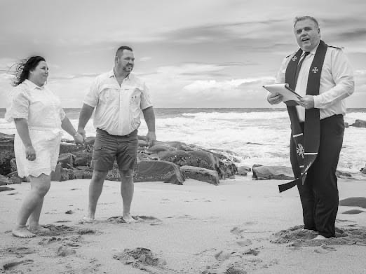 Wedding ceremony by Dr. Gerrit Rademeyer in St Lucia