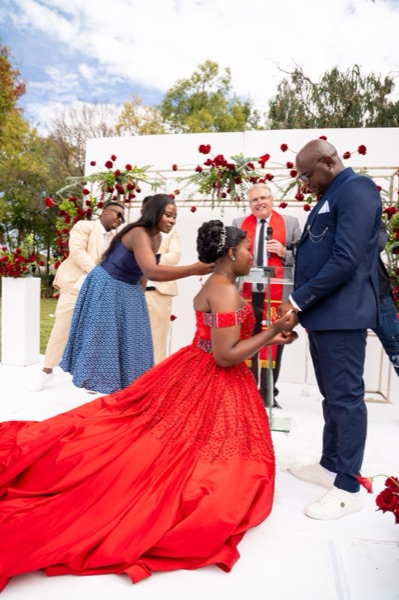 Wedding ceremony by Dr. Gerrit Rademeyer in St Lucia